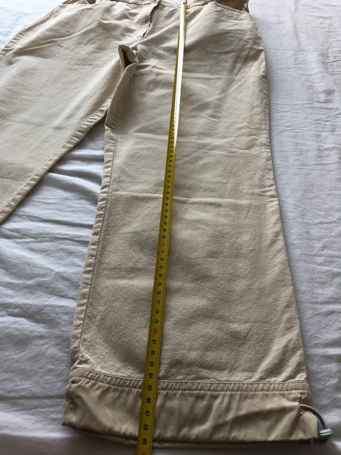 Pantacourt beige taille 42 - photo numéro 4