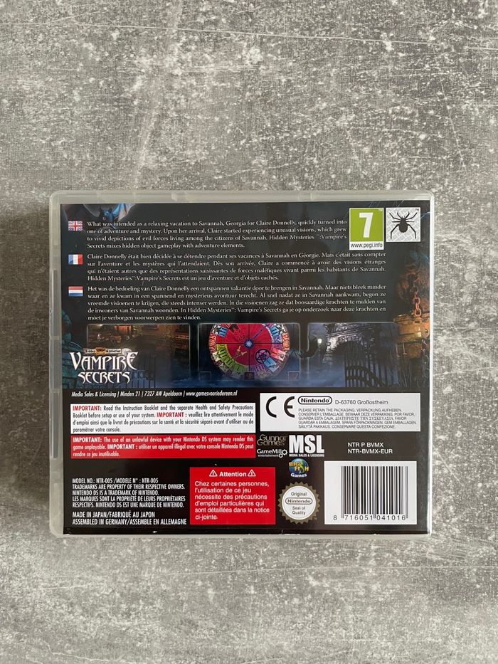 Jeu pour Nintendo DS, Vampire secrets, version euro dont le français. - photo numéro 3