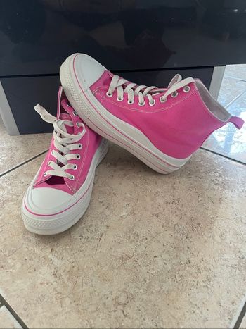 Basket montante rose