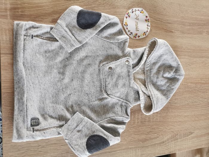 Lot de 3 sweats bébé garçon 12/18mois (86cm) H&M et zara babyboy - photo numéro 4
