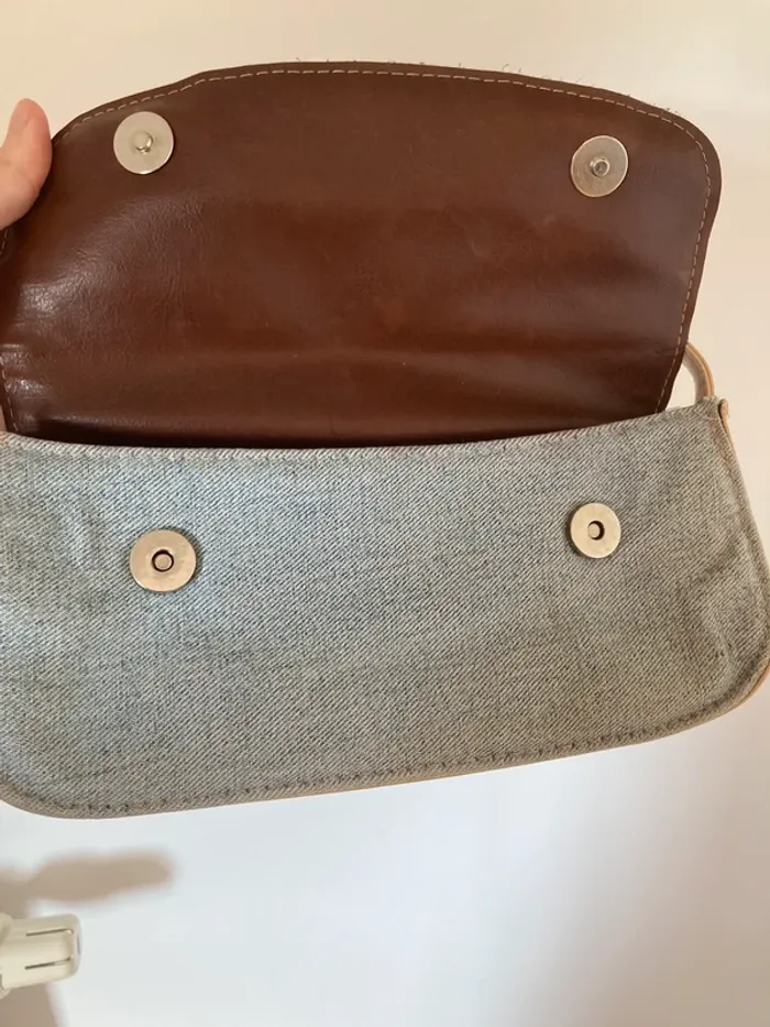 Sac à main en jean, porté épaule - photo numéro 4