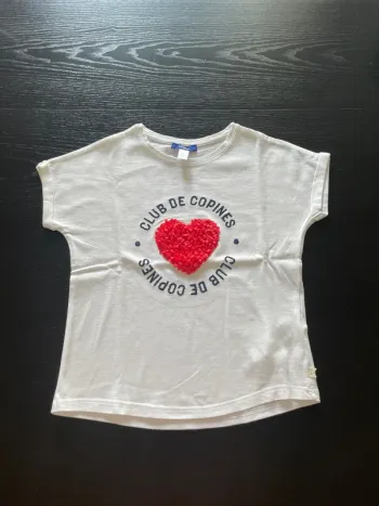 Tshirt blanc Okaïdi taille 8 ans