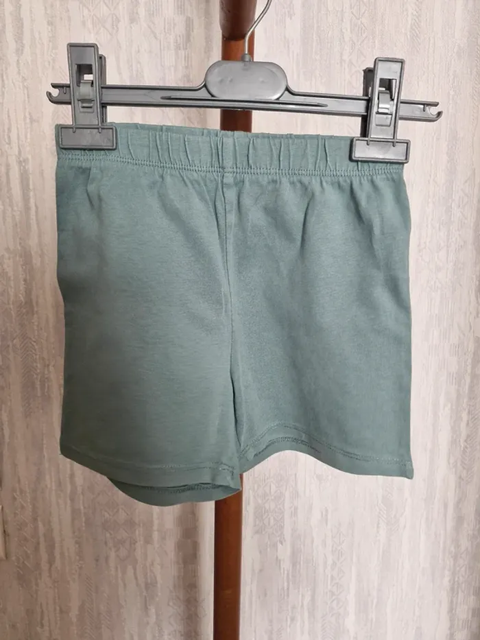 Short bébé mixte 36 mois Kiabi vert d’eau coton