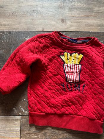 Pull rouge lupilu 2-4ans rouge frites