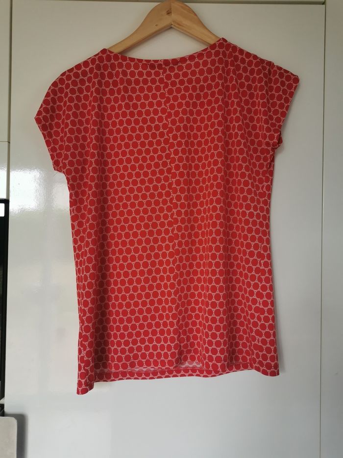 Blouse rouge à pois Sepia t38 - photo numéro 3