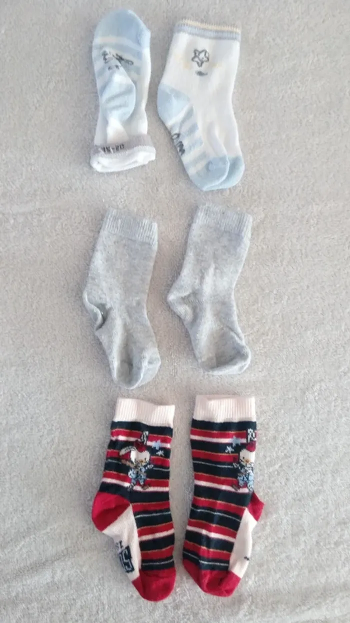 Lot de 3 paires de chaussettes Sergent Major (réf perso M39)(familleac72)