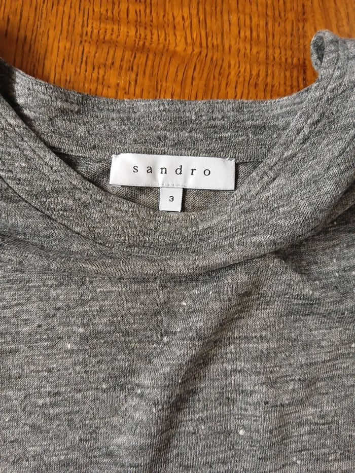 🤍 T-shirt Sandro – Taille 3 – Bon état - photo numéro 8