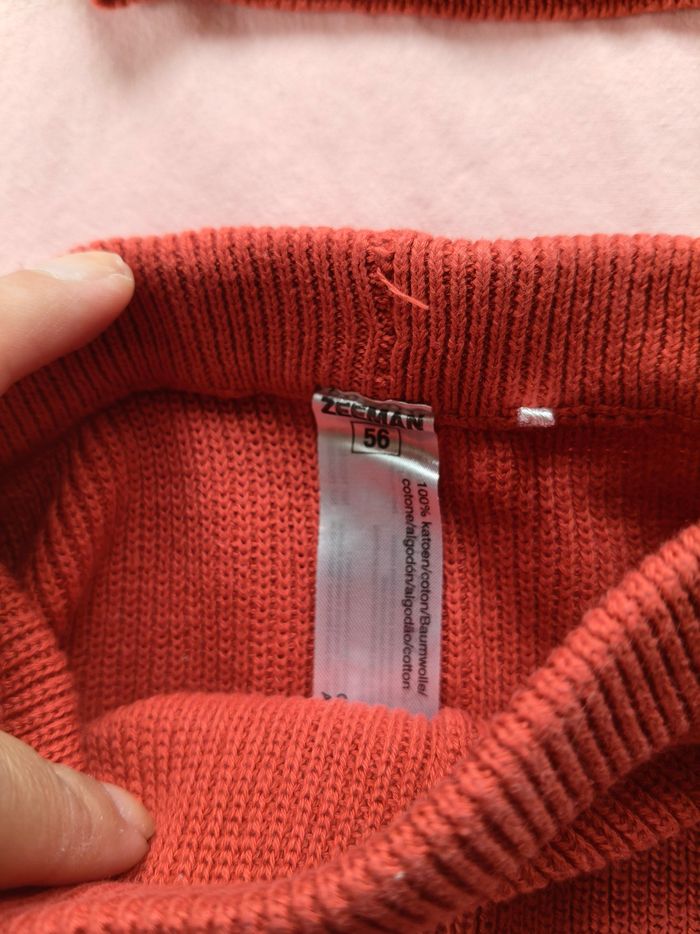 Ensemble hiver mixte Zeeman rouge rouille 56 cm - photo numéro 5