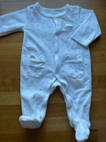 Pyjama velours in extenso 1 mois mixte