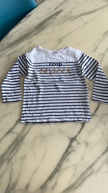 Tee-shirts tao 4 ans marinière