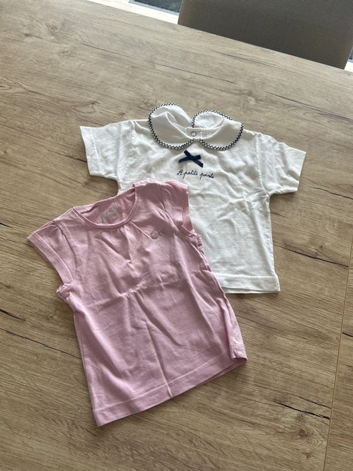 Lot de 2 tee shirt 6 mois