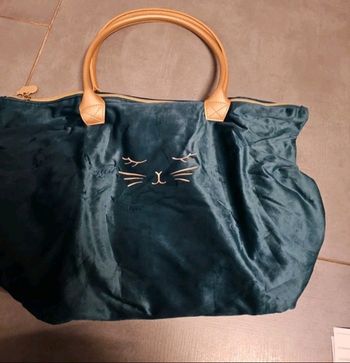 Sac chat velour