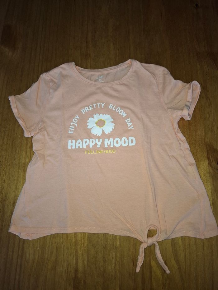 T-shirt orange clair 8 ans