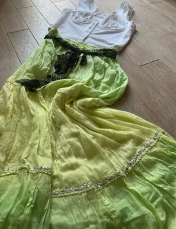 Jupe longue verte