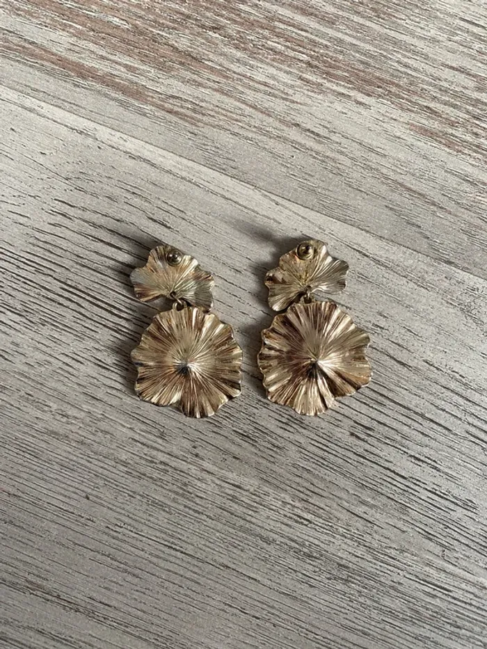 Boucles d’oreilles dorées - photo numéro 3