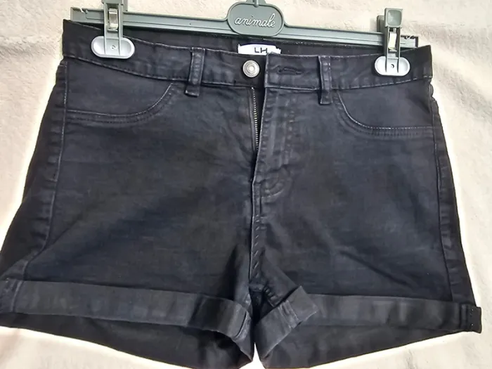 Short jeans noir t 40 femme - photo numéro 7