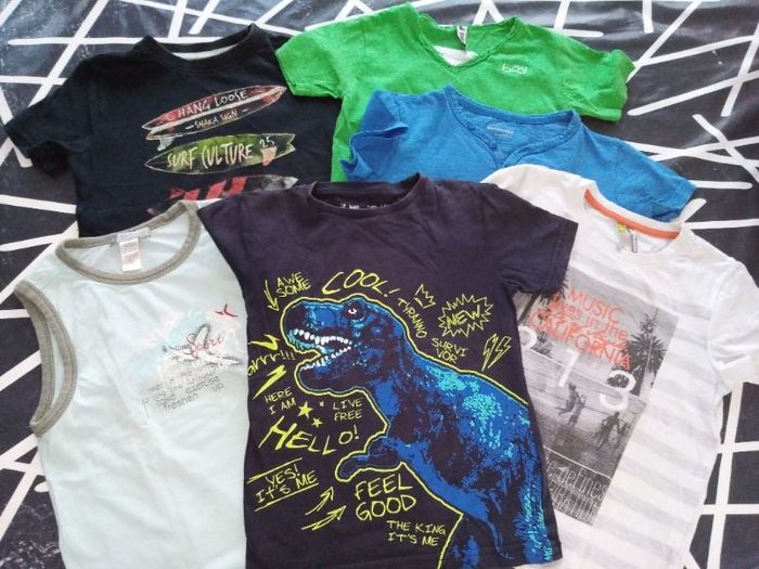 Lot 6 t-shirts garçon 6 ans