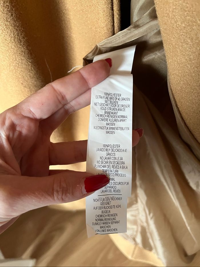 Long manteau avec  ceinture couleur taupe T.S NaaNaa neuf 🍂 - photo numéro 4