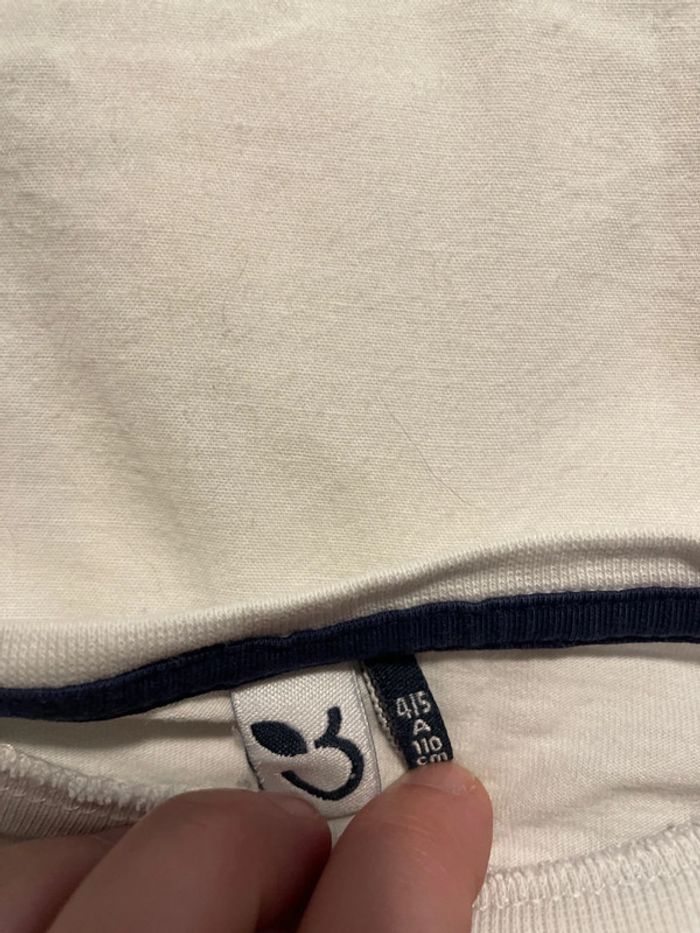 T shirt à manche longue 3 pommes 4/5 ans - photo numéro 3