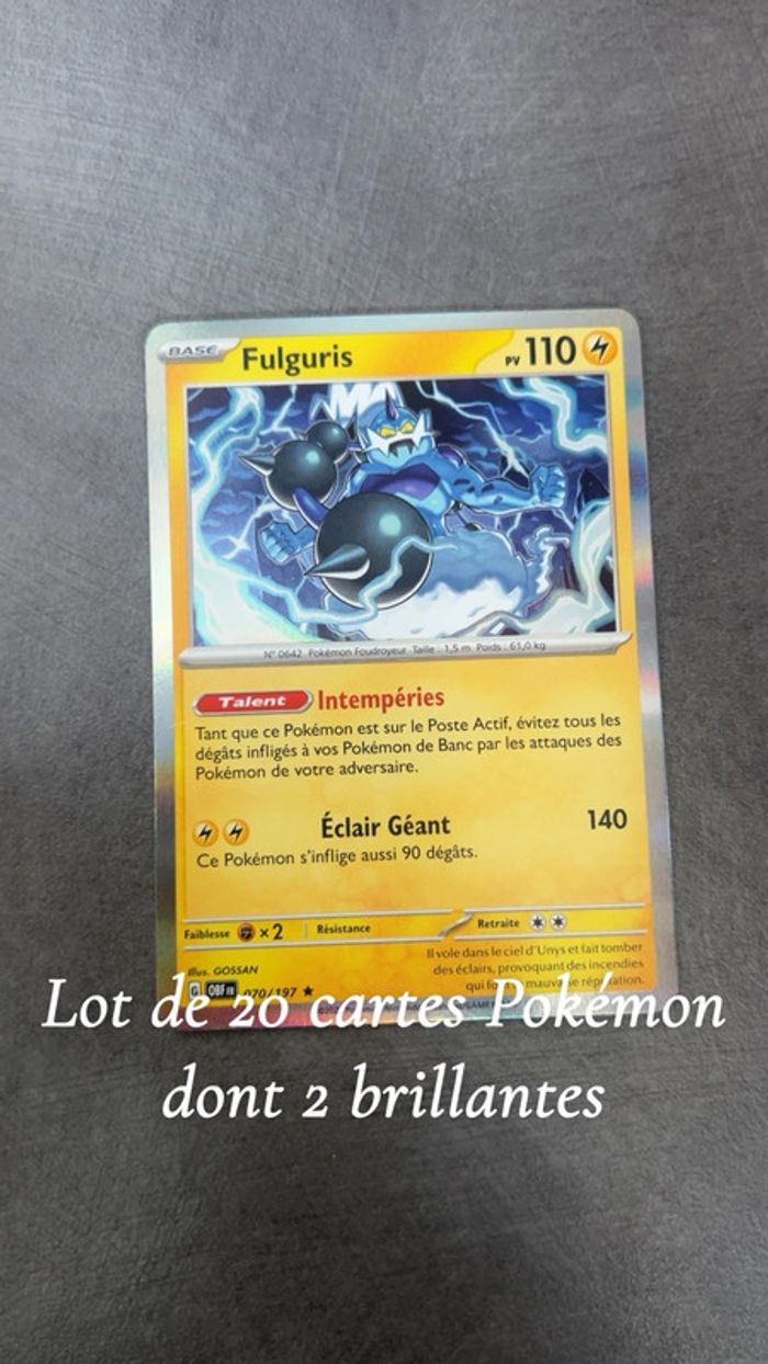 Lot 20 cartes Pokémon
