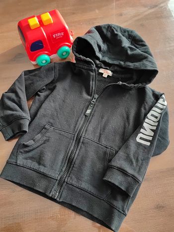 Gilet zippé noir DPAM