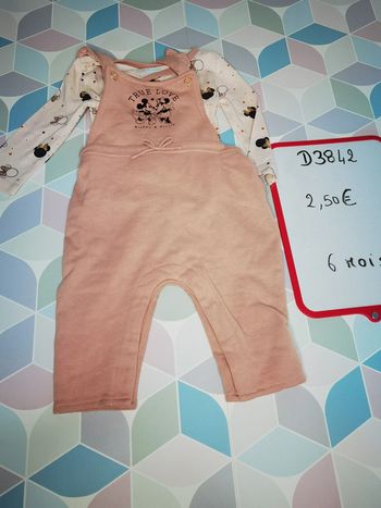 D3842 - ensemble fille 6 mois