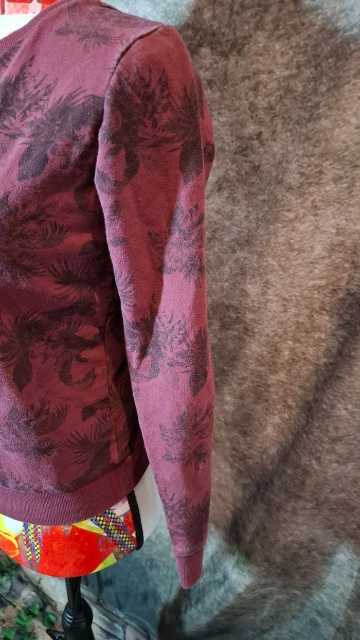 Sweat we are besties forever floral bordeaux - photo numéro 3