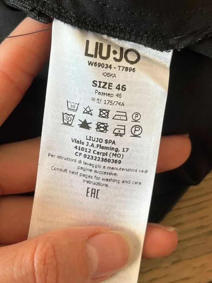 Jupe noire bi matière Liu Jo - photo numéro 5