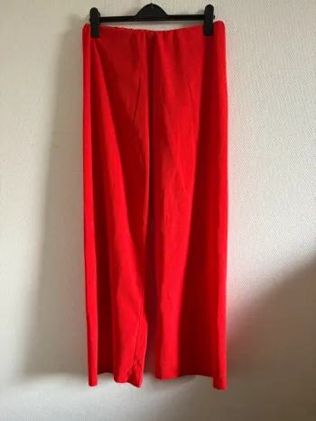 Pantalon fluide rouge