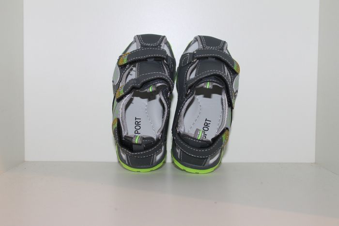 belle sandales nus pieds grise et verte 25 - photo numéro 5