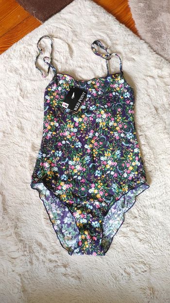 Maillot de bain 1 pièce à fleurs