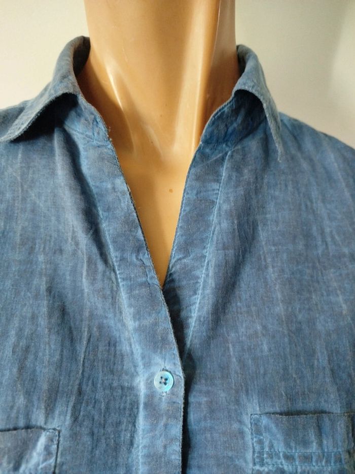 #chemise#bleue#sans manches - photo numéro 6