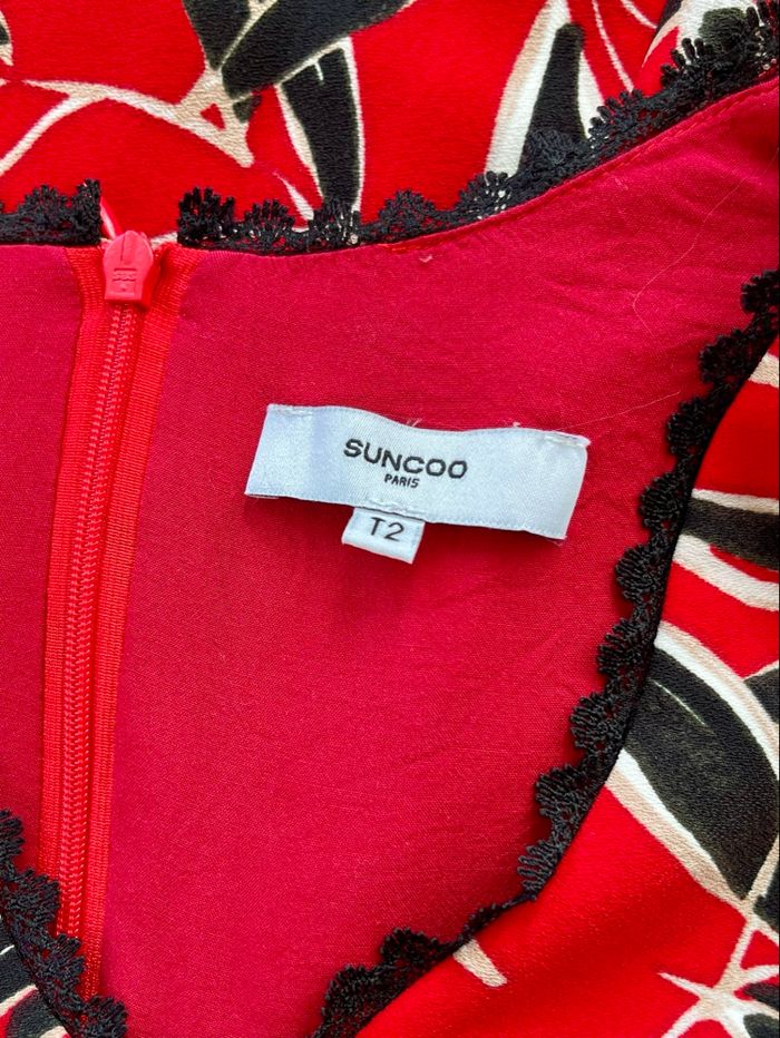 Robe SUNCOO “Corey” imprimé graphique • conception française - photo numéro 2