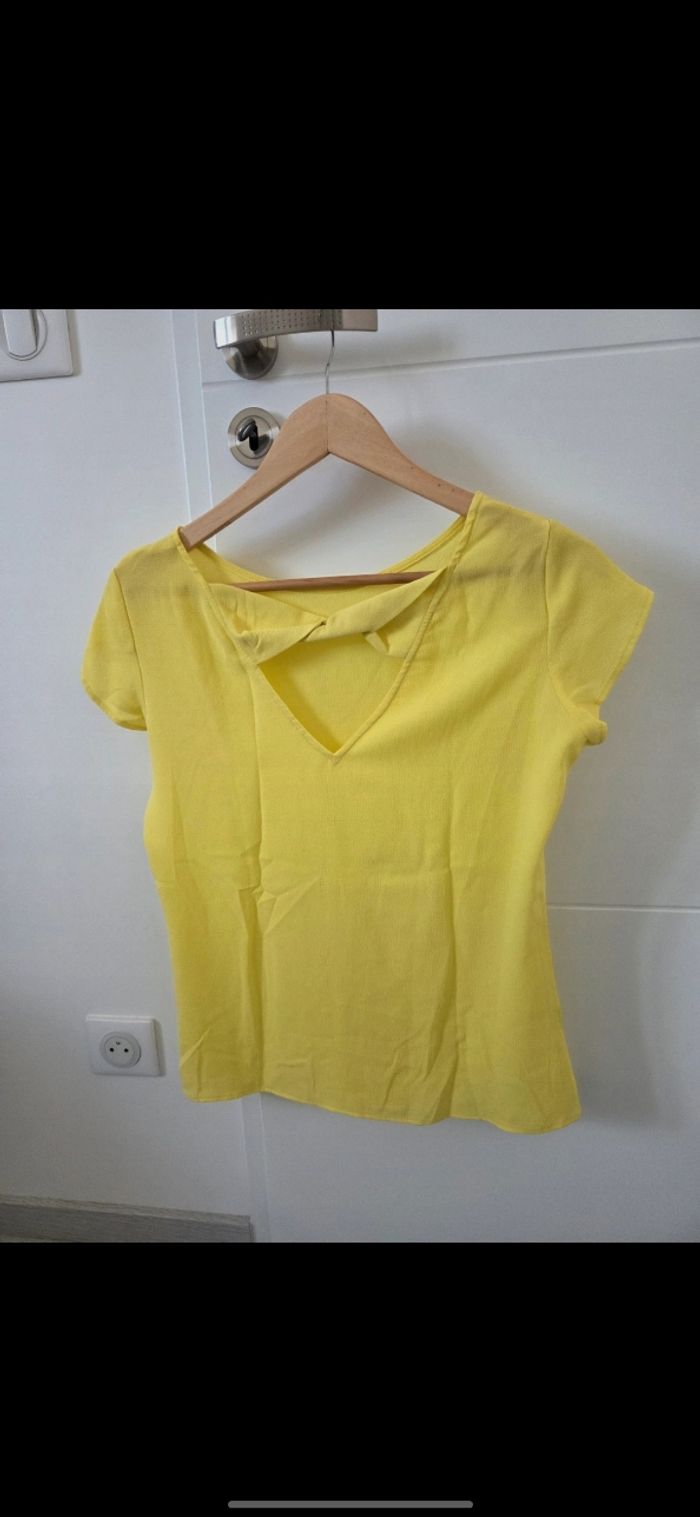 Haut jaune Promod - photo numéro 3