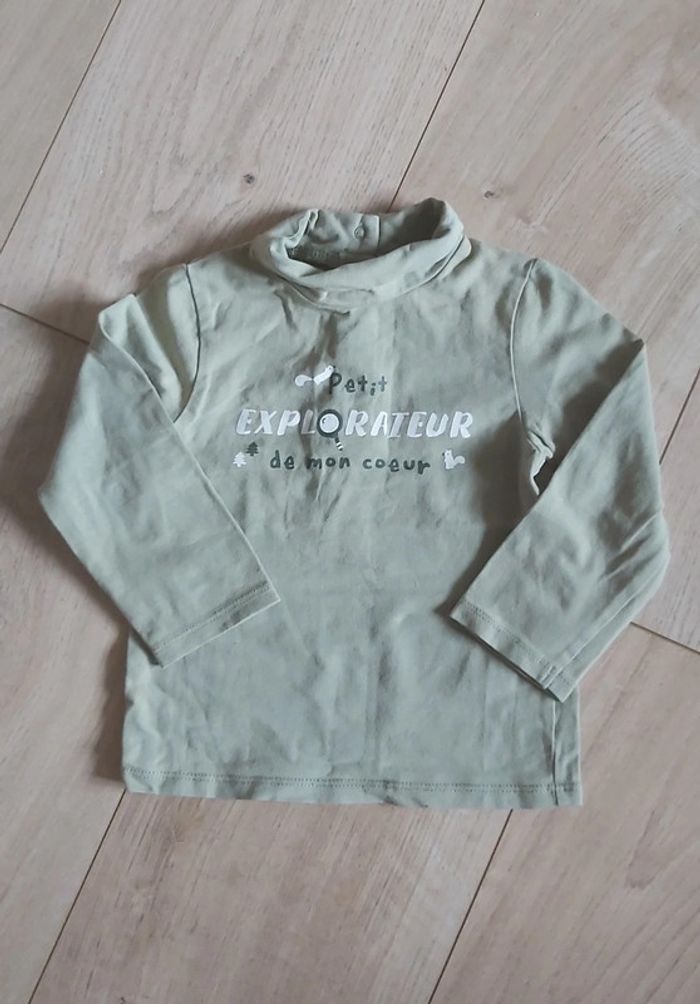 Tee-shirt col roulé garçon Kiabi 18 mois (78)