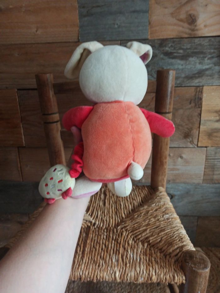 peluche sucre d'orge lapin musical tbe - photo numéro 5