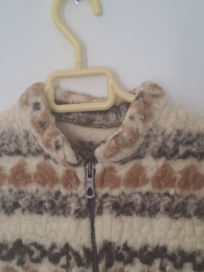 Veste sans manches moumoute vintage - photo numéro 4