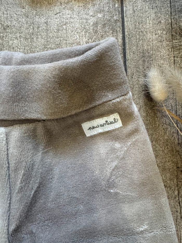 Pantalon velour bébé HetM 0-1mois - photo numéro 2