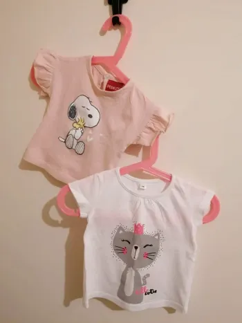 Lot tee-shirt fille été 6 mois