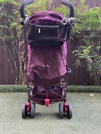 Poussette croix argentée