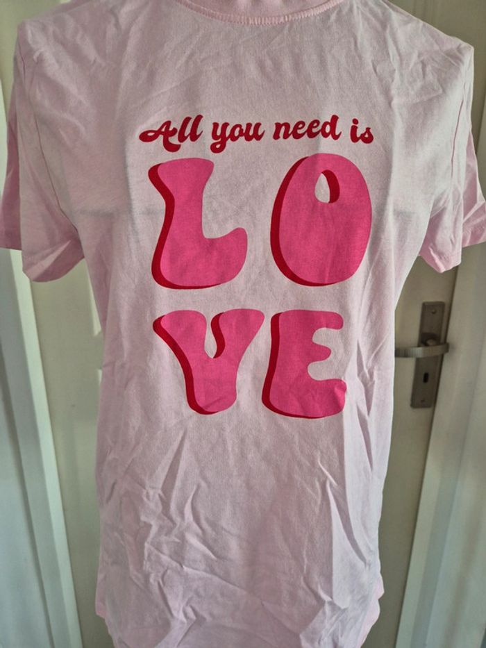 Tee-shirt love pur coton 🌸 - photo numéro 6