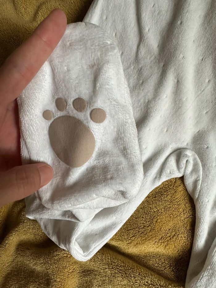 Pyjamas 1 pièce velours neuf taille 3 ans - photo numéro 2