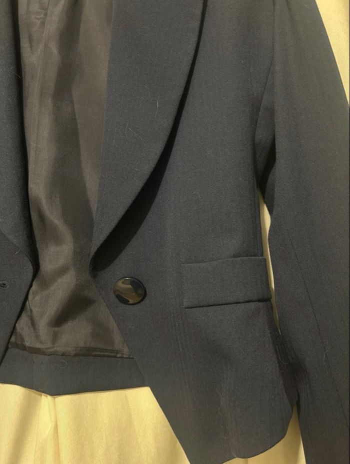 Veste tailleur bleu marine femme - photo numéro 3