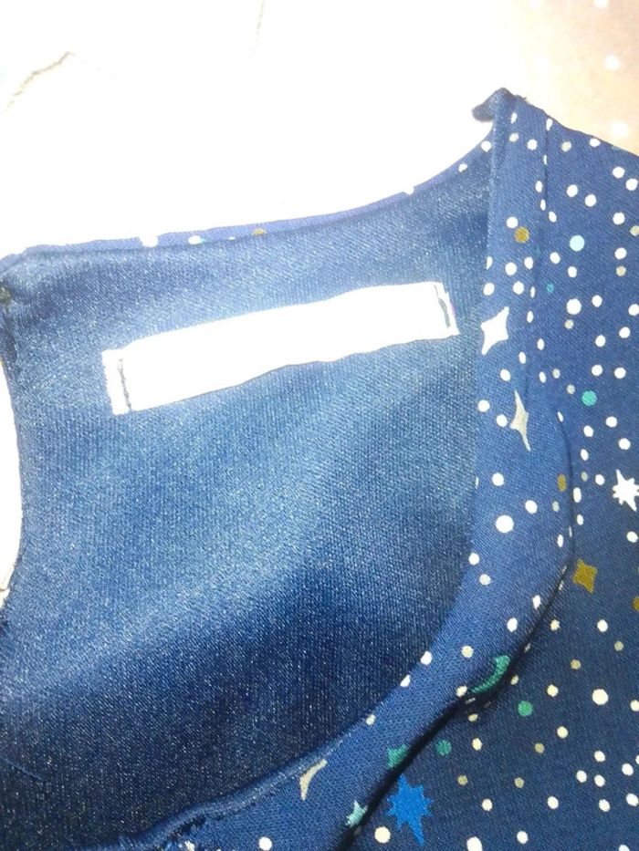 Robe bleu avec doublure - photo numéro 2