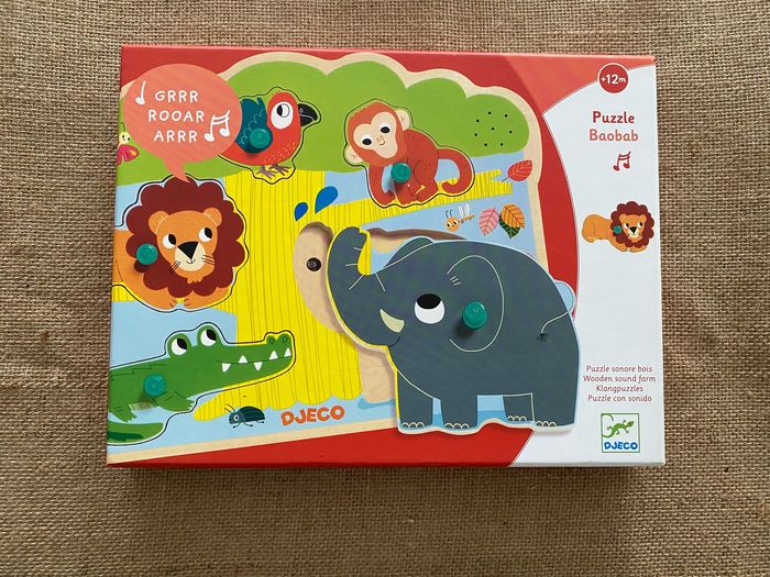 Puzzle sonore bois Baobab Djeco