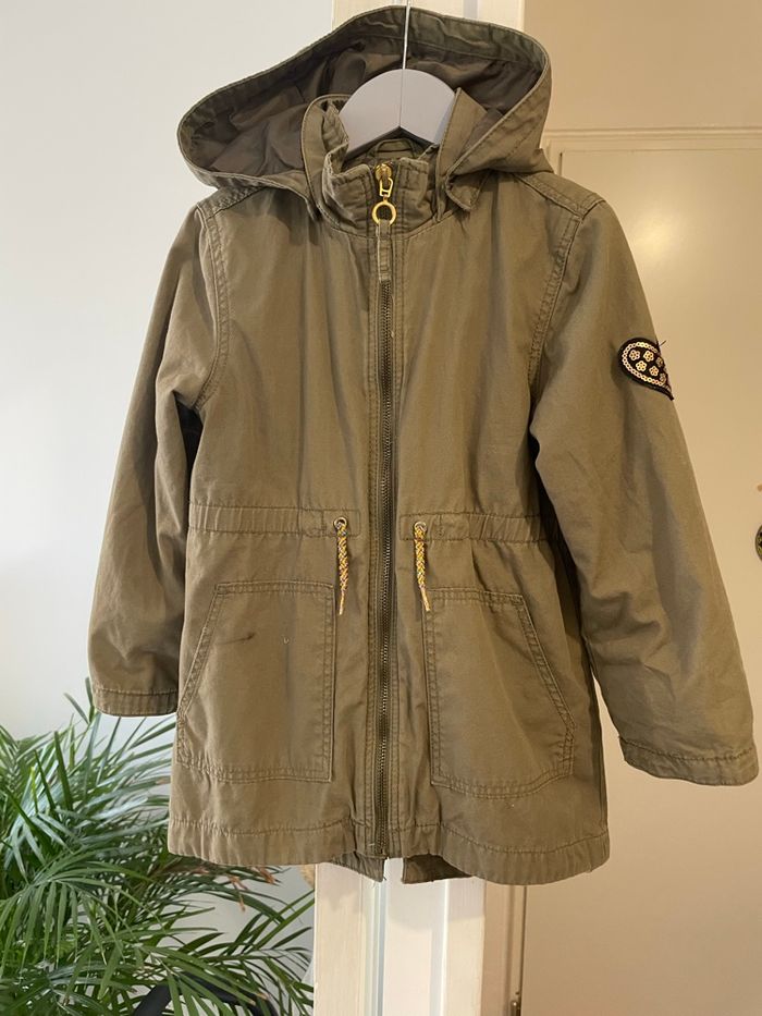 H&M - parka à capuche kaki  taille 4/5 ans