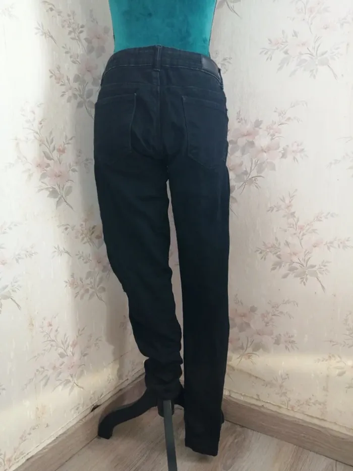 Jeans skinny noir troué aux genoux / fb sister / (XL) - photo numéro 7