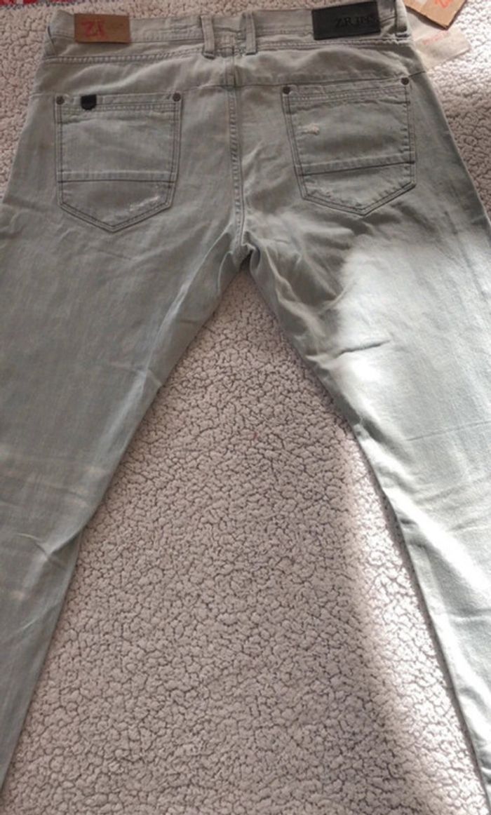 Zara - Jean - Bleu clair - Taille 46 - photo numéro 3