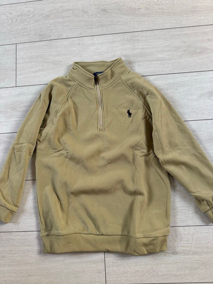 Pull Ralph Lauren  homme couleur beige taille L - photo numéro 2