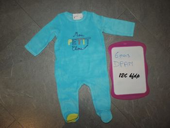 pyjama DPAM taille 6 mois neuf